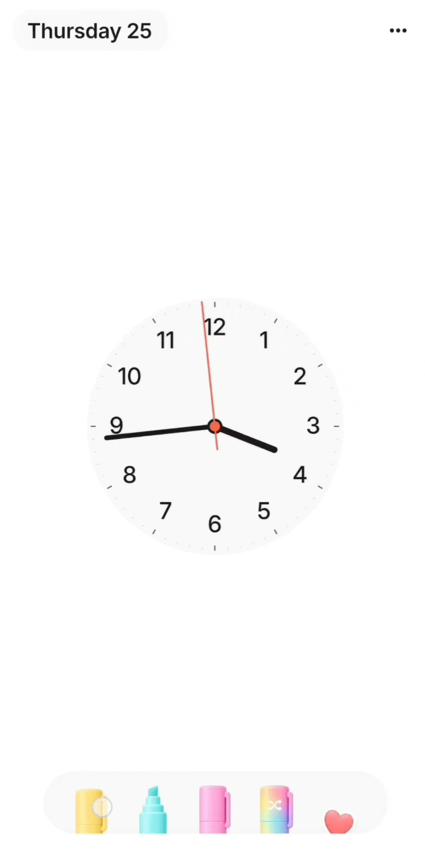 Clock animation